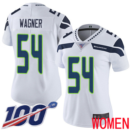 Seattle Seahawks Limited White Women Bobby Wagner Road Jersey NFL Football 54 100th Season Vapor Untouchable